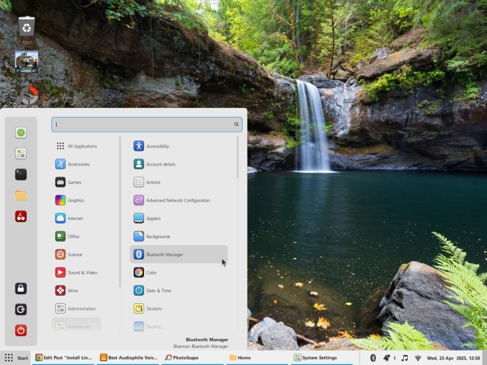 desktop linux mint