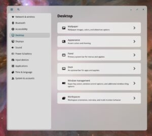 Pop!_OS desktop setting