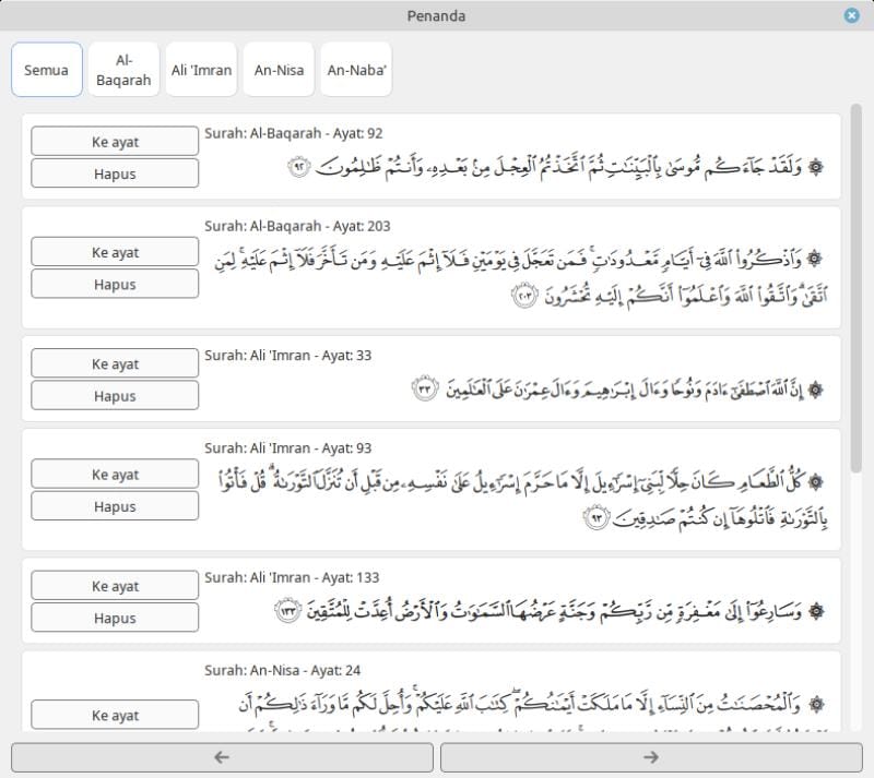 Bookmark Al-Quran
