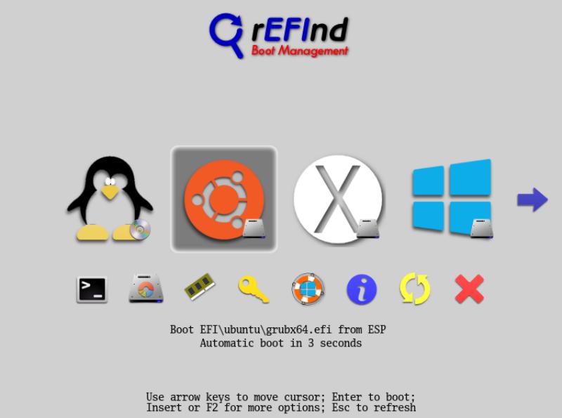 rEFInd boot manager