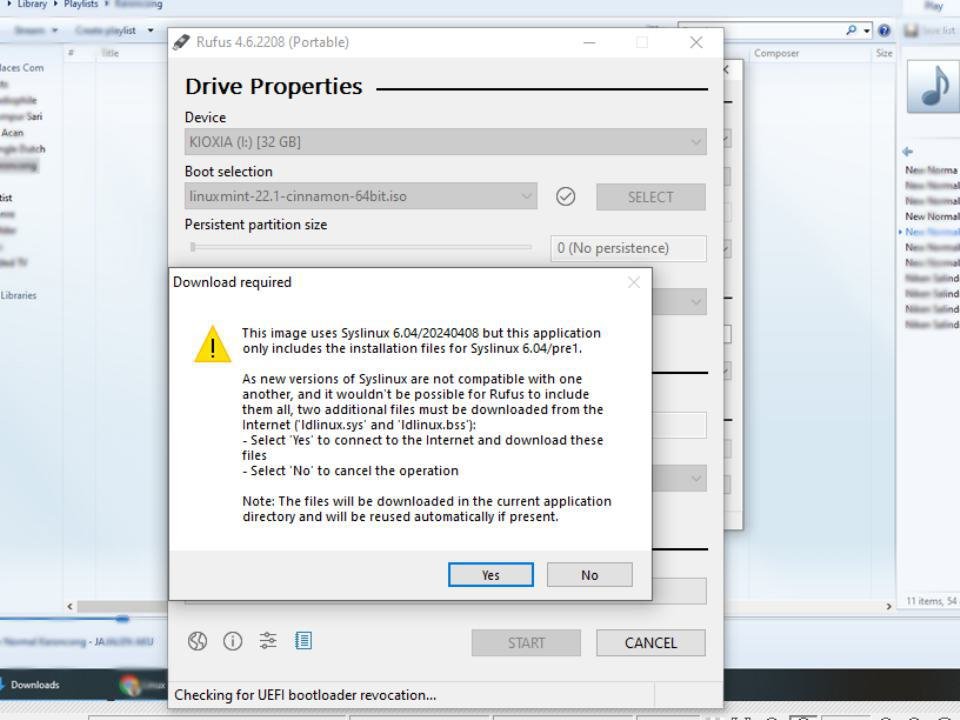Rufus Linux Mint